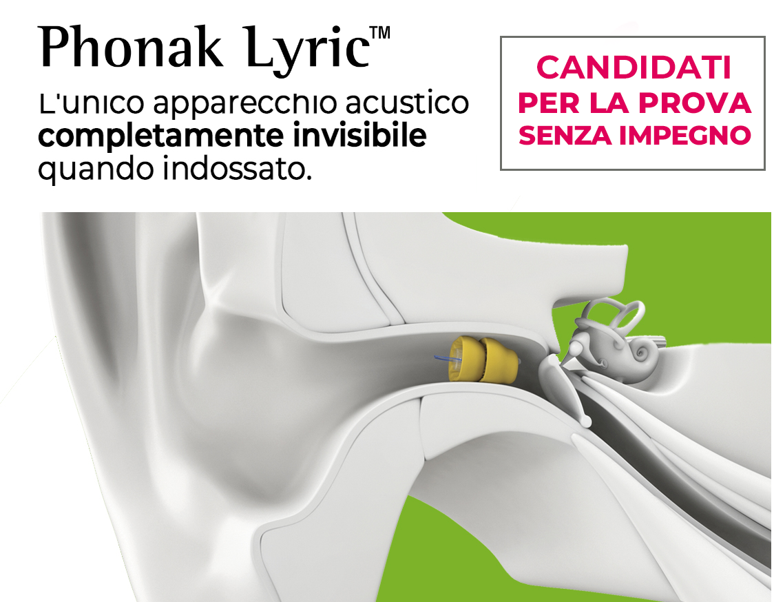 Phonak Lyric apparecchio acustico invisibile